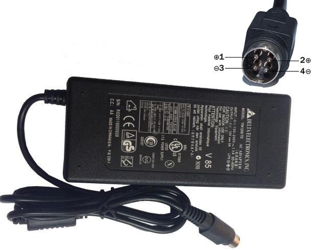 LI SHIN AC Adapter LISHIN 12V 47W 3.92A LSE9802B1247 4PIN with power cord